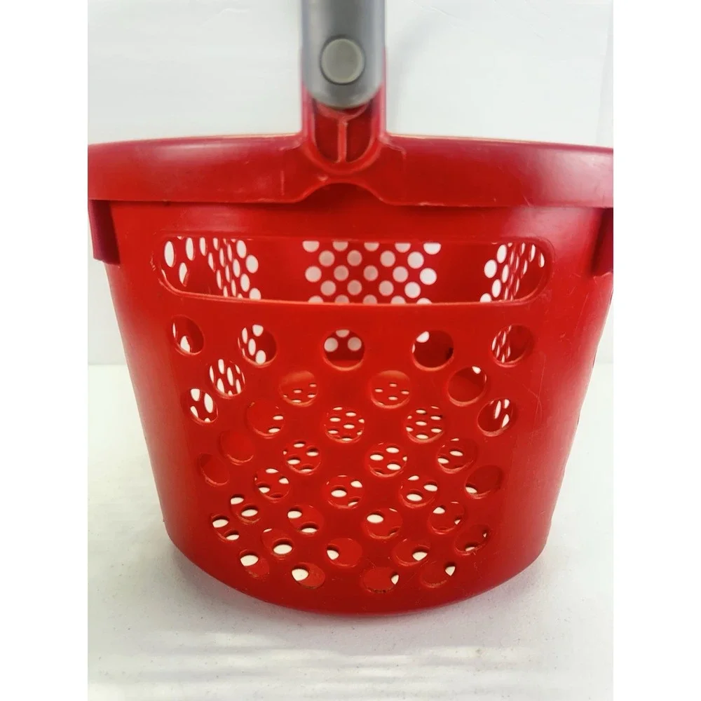 Target Store Shopping Basket Red Bullseye Logo Gray Folding Handle Retail